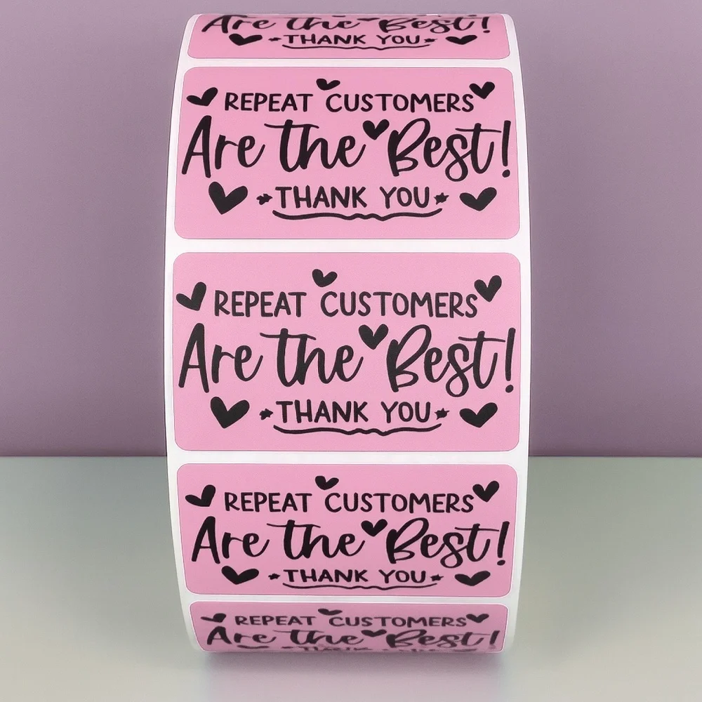 Repeat Customers Are the Best Stickers – Thank You Labels for Small Business